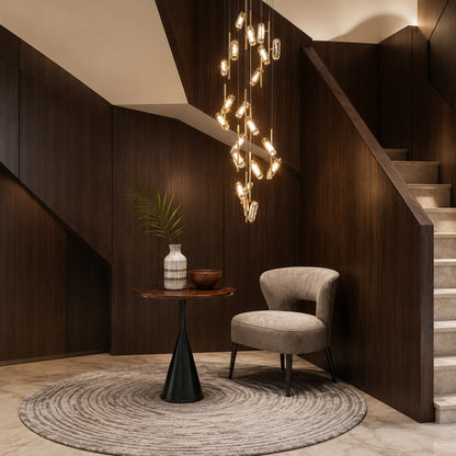 Adjustable Metal Chandelier Hanging LED Light Fixture