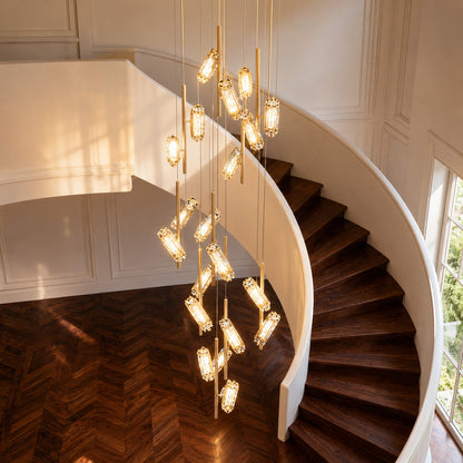Adjustable Metal Chandelier Hanging LED Light Fixture