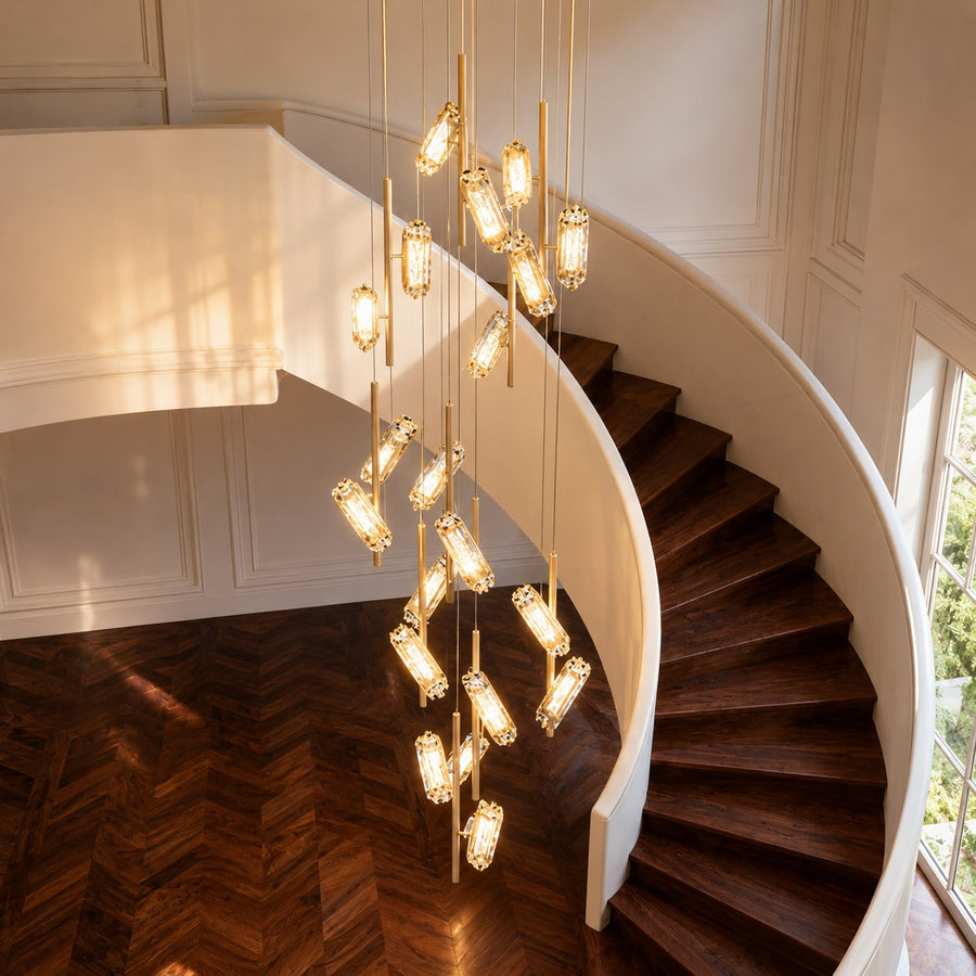 Adjustable Metal Chandelier Hanging LED Light Fixture