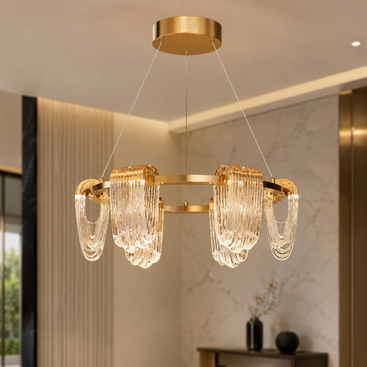 Circular Chandelier Hanging LED Light Fixture