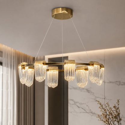 Circular Chandelier Hanging LED Light Fixture