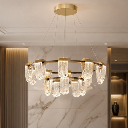 Circular Chandelier Hanging LED Light Fixture