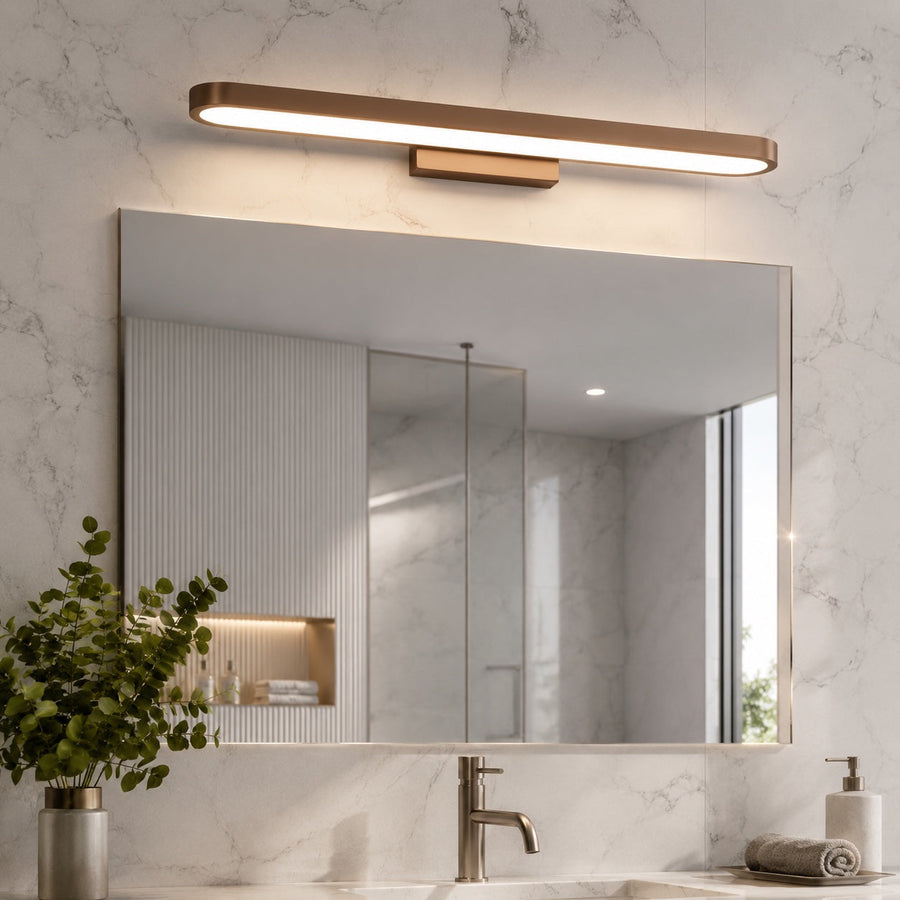 Aluminium Ring LED Vanity Light Bar 40–120cm Seamless Glow 3-Colour