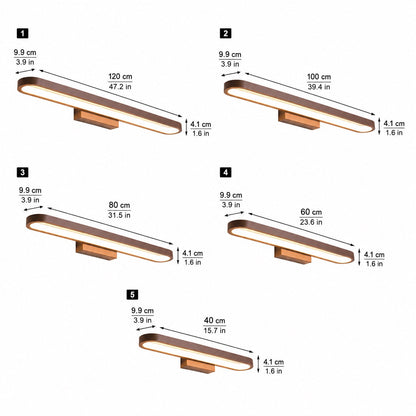 Aluminium Ring LED Vanity Light Bar 40–120cm Seamless Glow 3-Colour