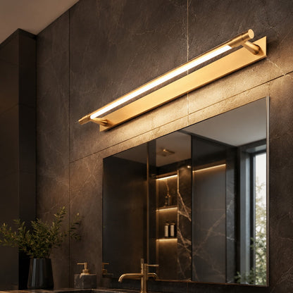 Black & Gold LED Vanity Light 120° Rotating 48cm & 63cm Three-Colour