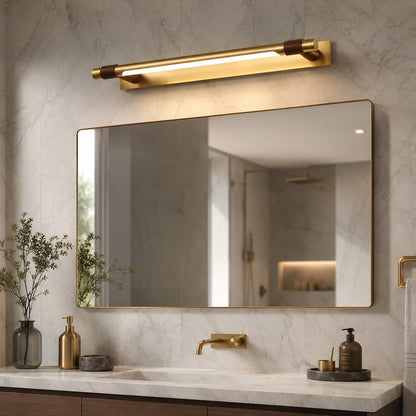 Black & Gold LED Vanity Light 120° Rotating 48cm & 63cm Three-Colour