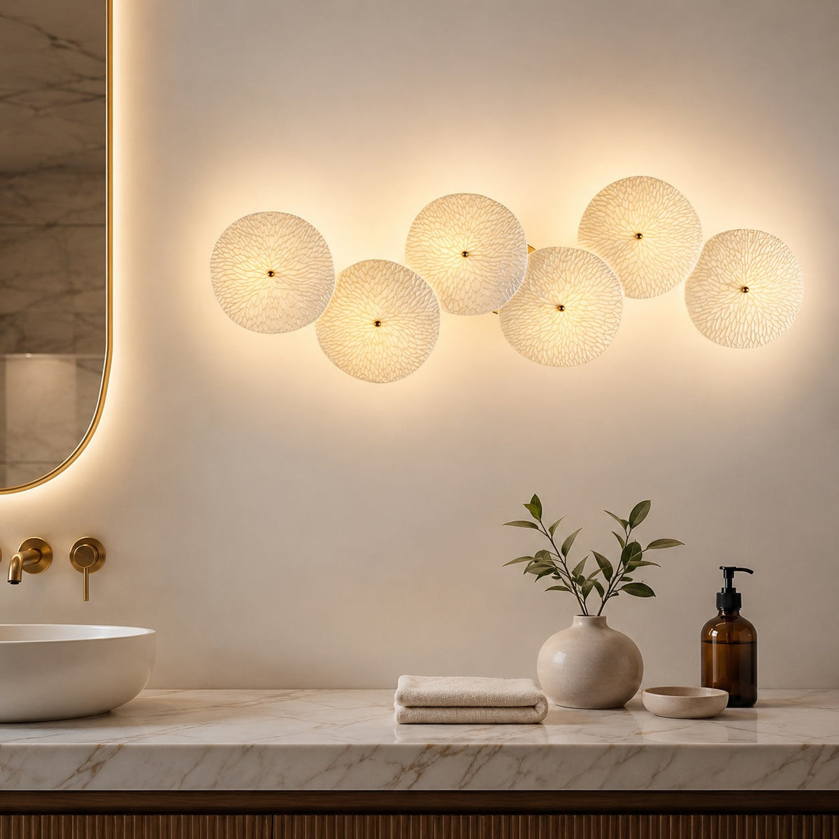 Ceramic & Metal Wall Sconce LED Wall Mounted Light