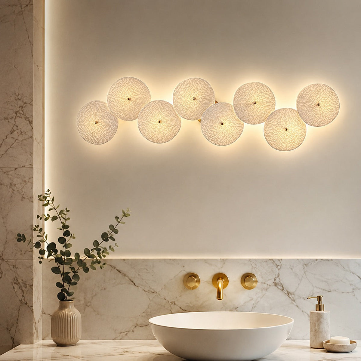 Ceramic & Metal Wall Sconce LED Wall Mounted Light