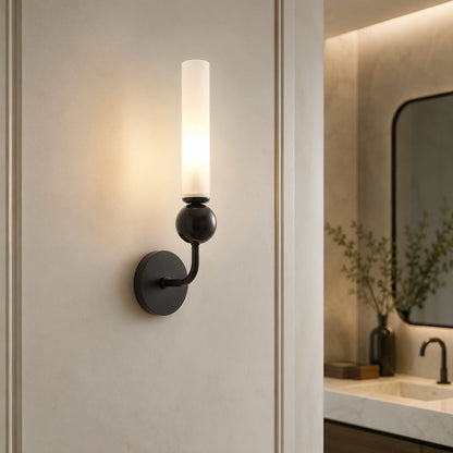 Marble Sphere Brass LED Wall Lamp