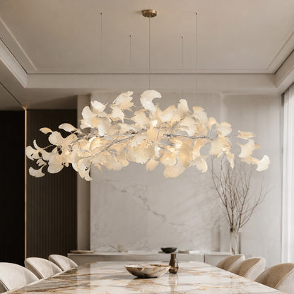 Plume Metal Chandelier Glass Shade 3-Light LED