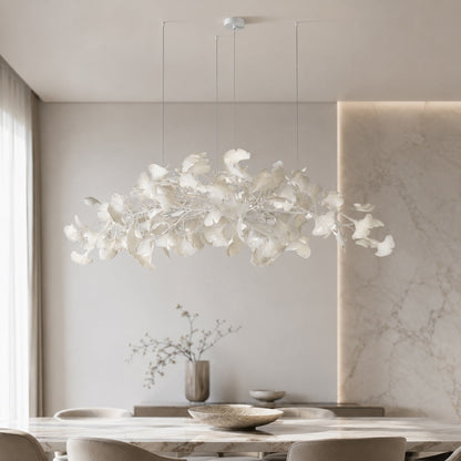 Plume Metal Chandelier Glass Shade 3-Light LED
