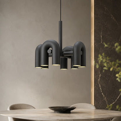 Dimmable Glass Shade Pendant Light Metal Frame Kitchen