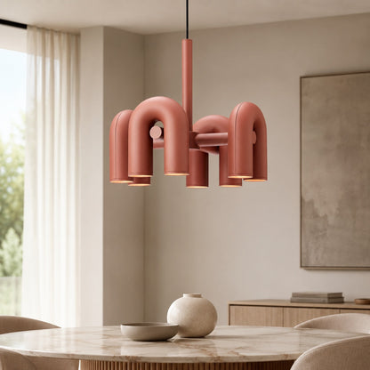 Dimmable Glass Shade Pendant Light Metal Frame Kitchen