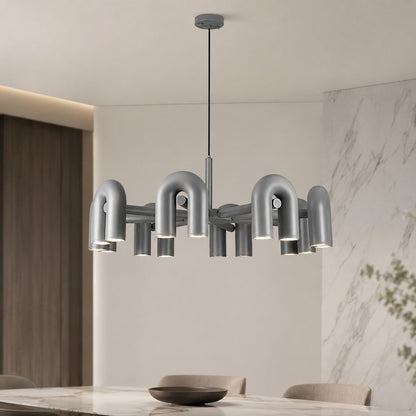 Dimmable Glass Shade Pendant Light Metal Frame Kitchen