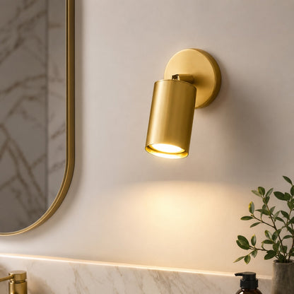 Brass Rotating Spotlight Wall Light GU10 1–4 Head 350° Wall or Ceiling