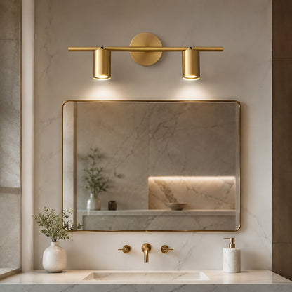 Brass Rotating Spotlight Wall Light GU10 1–4 Head 350° Wall or Ceiling