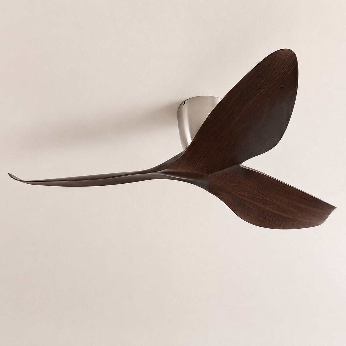 Wood-Look Blade Low Profile DC Ceiling Fan without Light 6 Speed 96 or 132 cm
