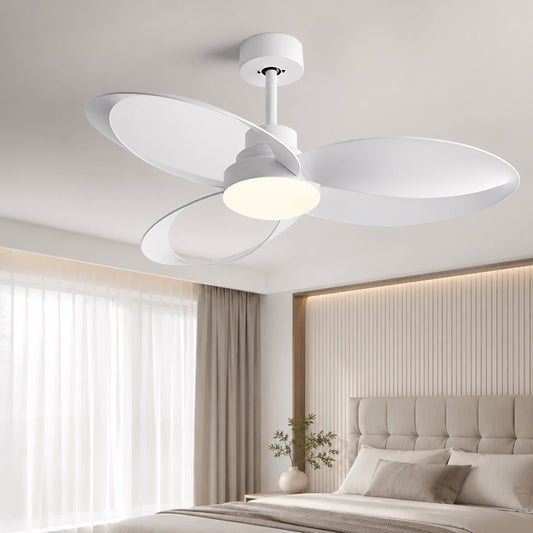 Sculpted Blade DC Ceiling Fan with CRI 90 LED Light 6 Speed Remote 106 or 132 cm