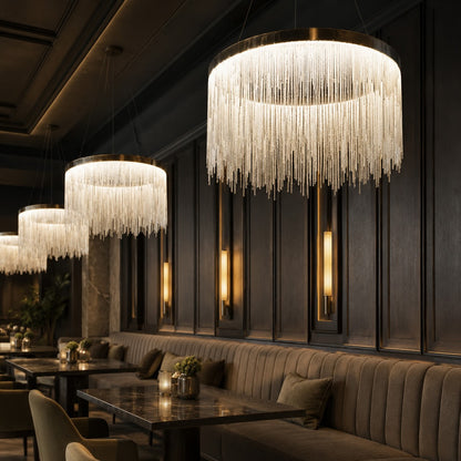 Adjustable Aluminium Chandelier LED Hanging Light