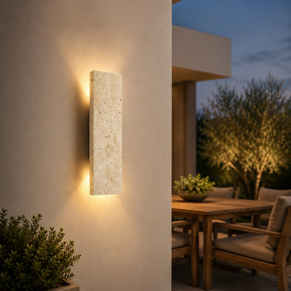 Modern Wall Light Outdoor Wall Sconce Wall Mounted Natural Stone Dimmable LED IP65