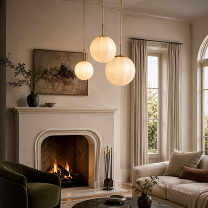 Antique Brass Chandelier Hanging LED Light Fixture