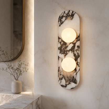 Marble Wall Sconce Adjustable LED Warm Wall Light