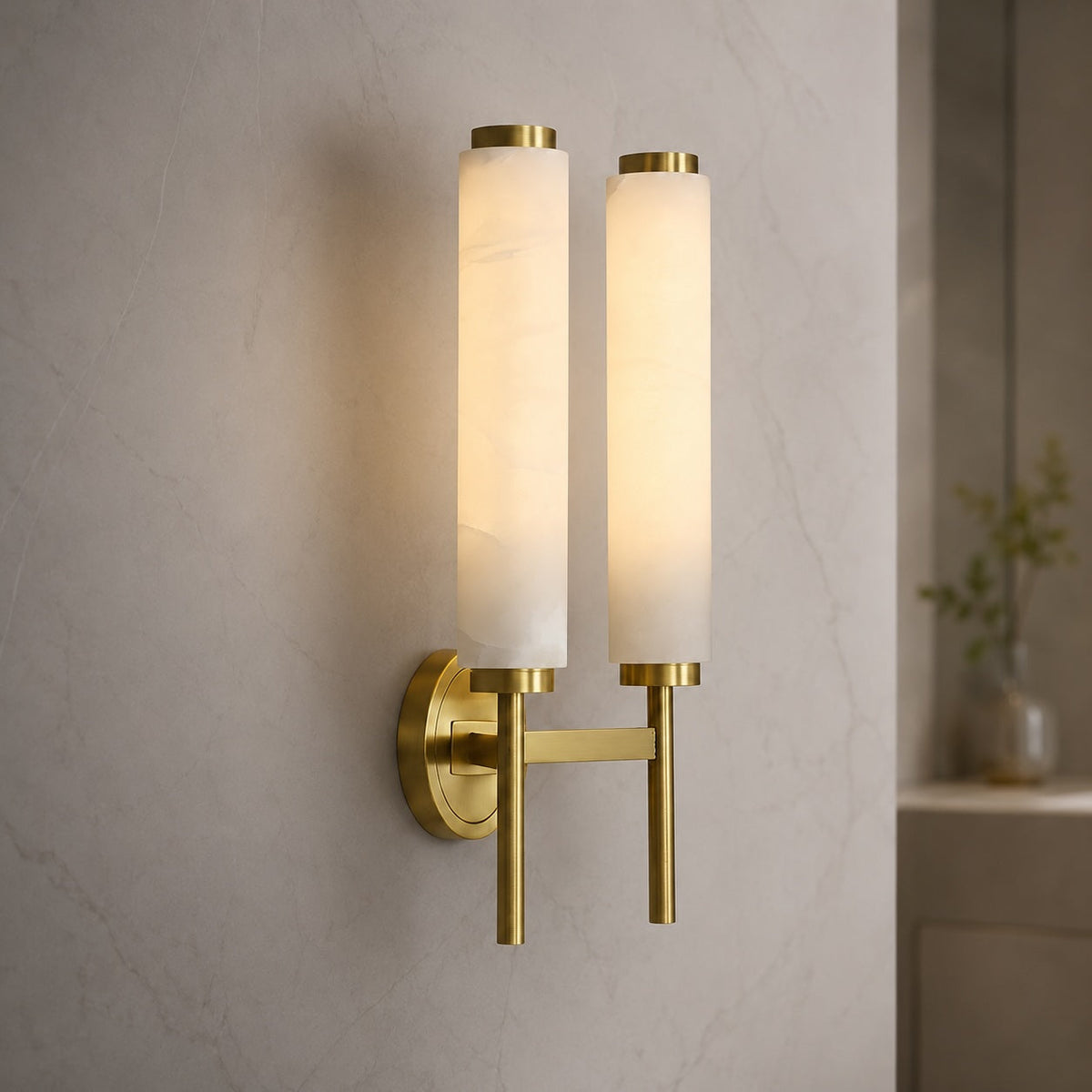 Alabaster Adjustable Wall Sconce