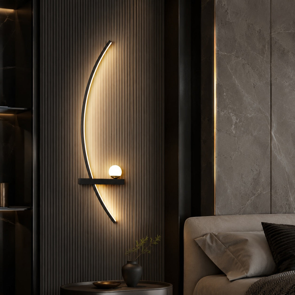 Adjustable Iron Wall Sconce Dimmable LED Reading Light
