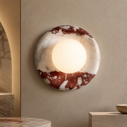Onyx Stone Wall Sconce LED Lighting Fixture Warm