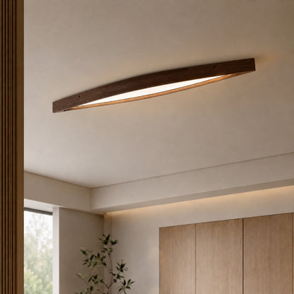 Diamond Wood LED Strip Ceiling Light 148cm Adjustable Colour Temperature