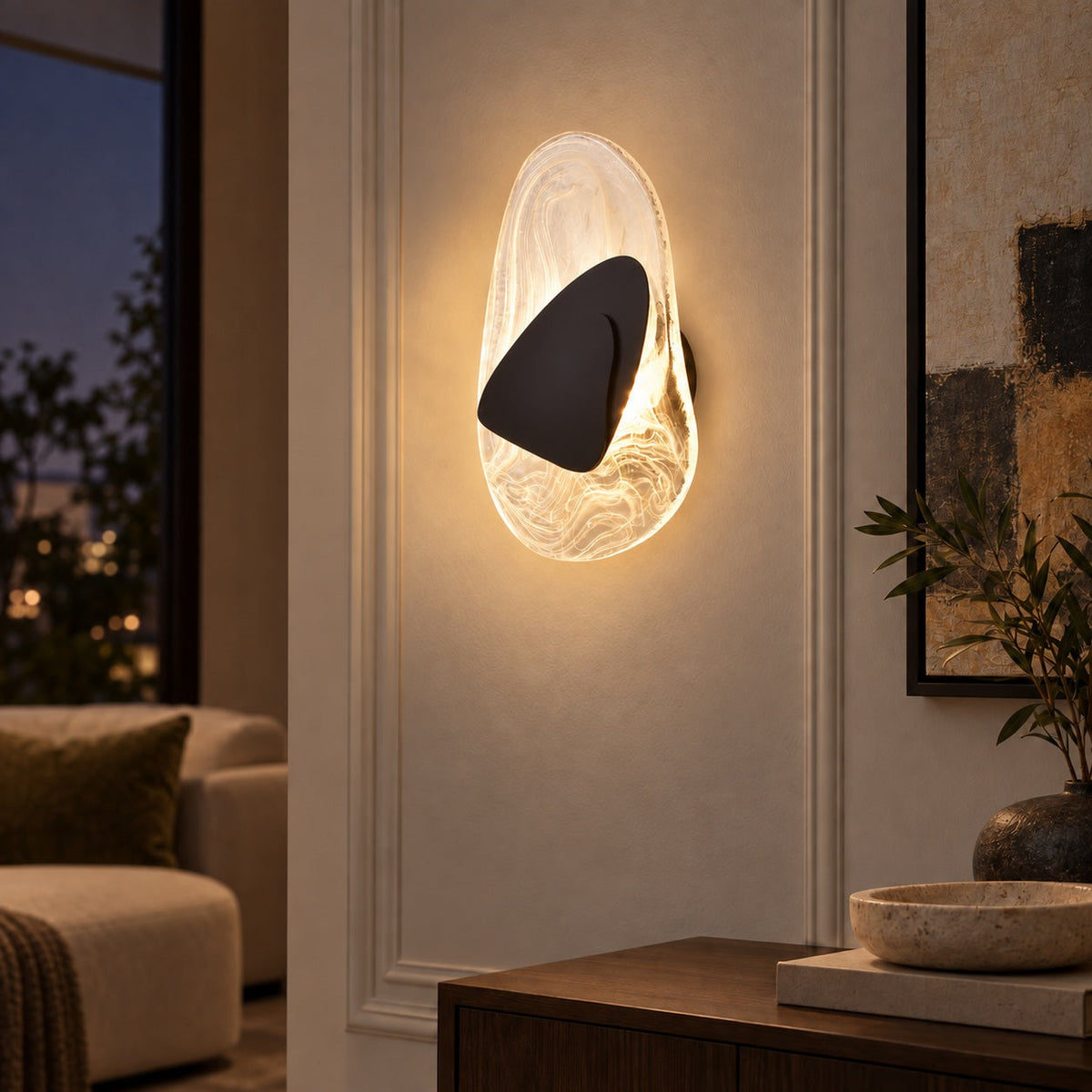 Warm Glow Adjustable Metal LED Wall Sconce