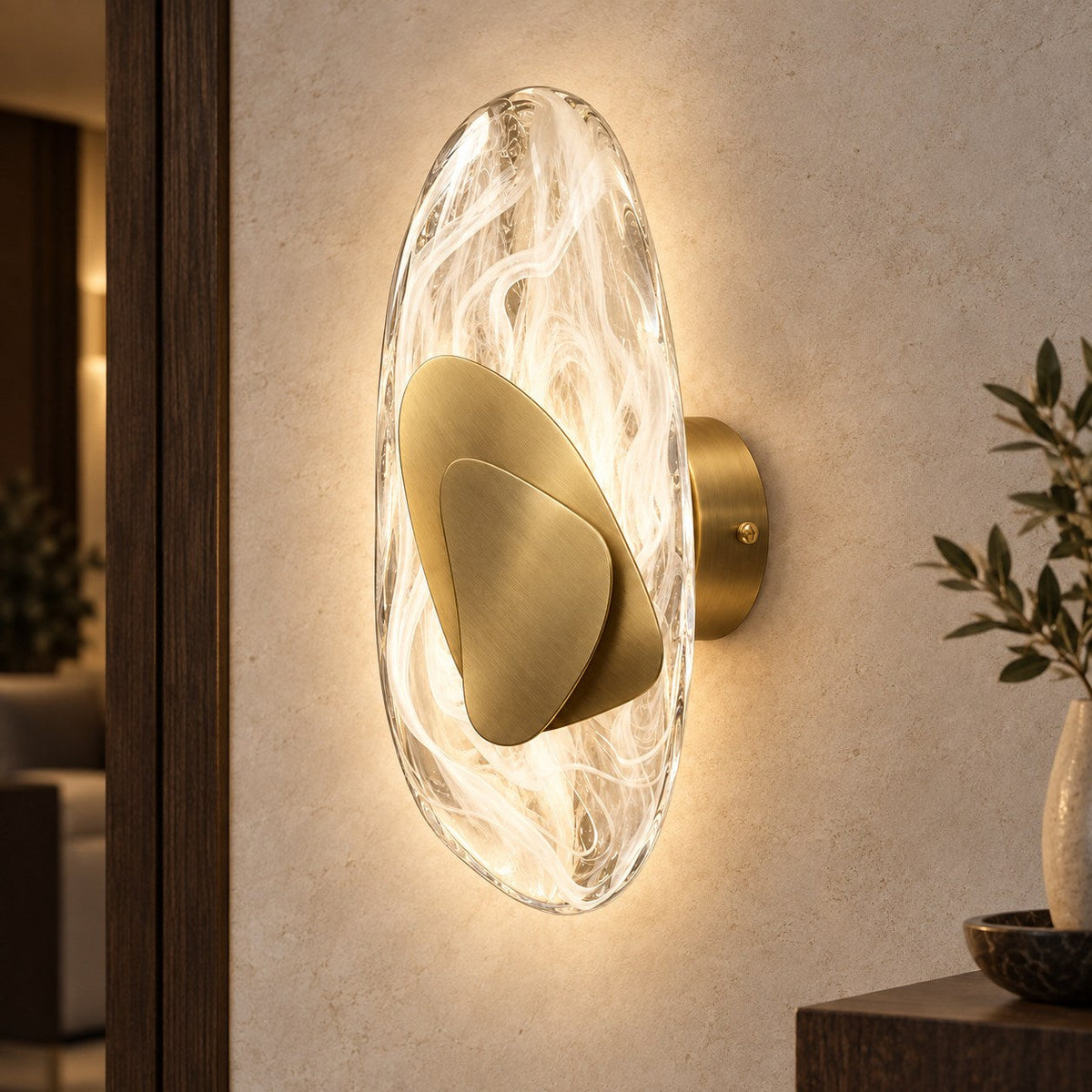 Warm Glow Adjustable Metal LED Wall Sconce