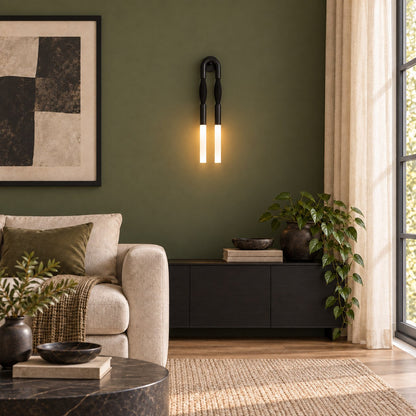 Flush Mount Metal Wall Light Adjustable LED Sconce