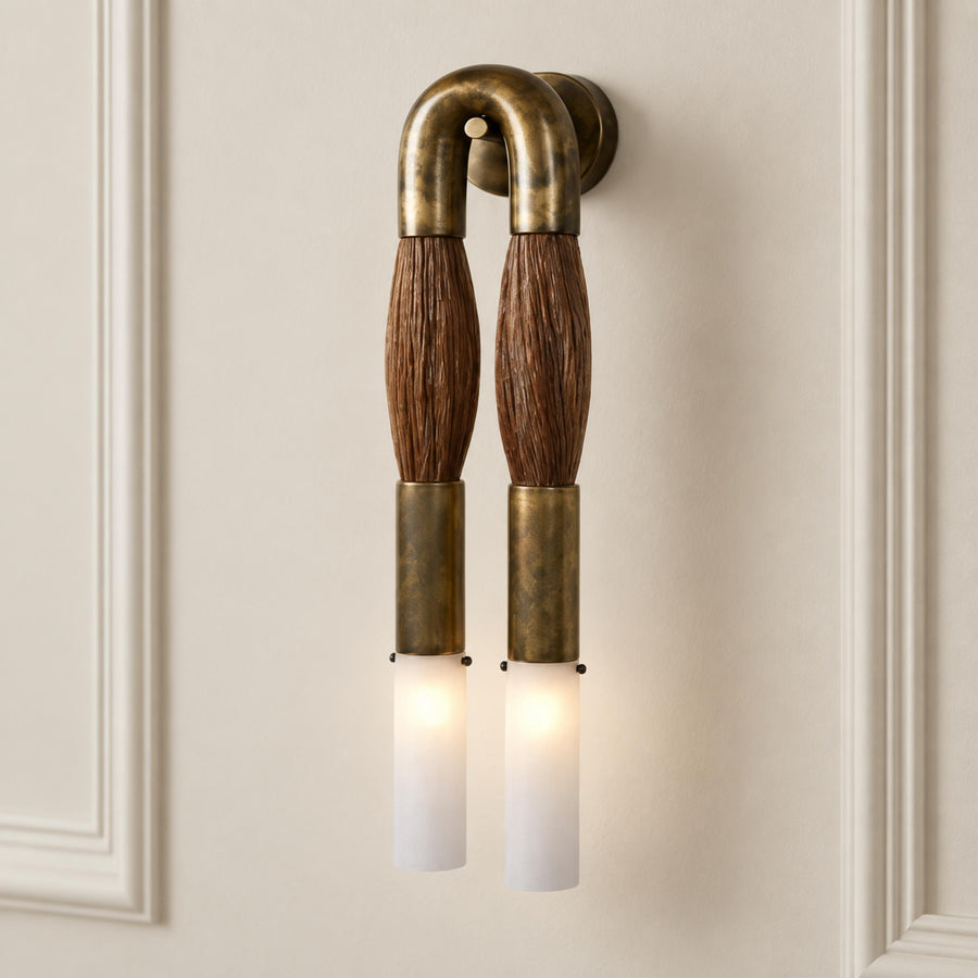 Flush Mount Metal Wall Light Adjustable LED Sconce