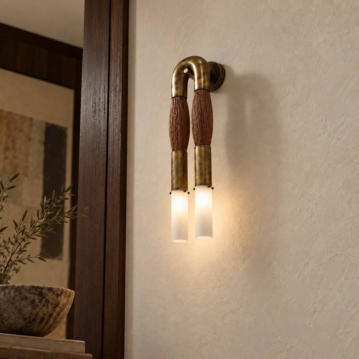 Flush Mount Metal Wall Light Adjustable LED Sconce