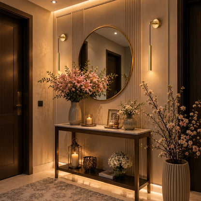 Suspended Brass Wall Sconce Adjustable Dimmable LED