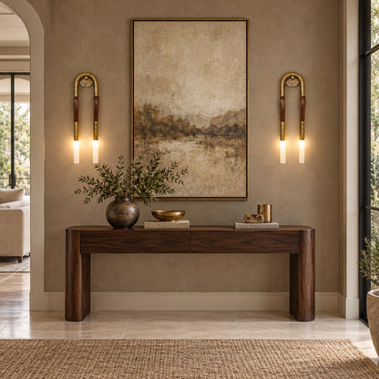 Flush Mount Metal Wall Light Adjustable LED Sconce