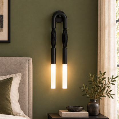 Flush Mount Metal Wall Light Adjustable LED Sconce