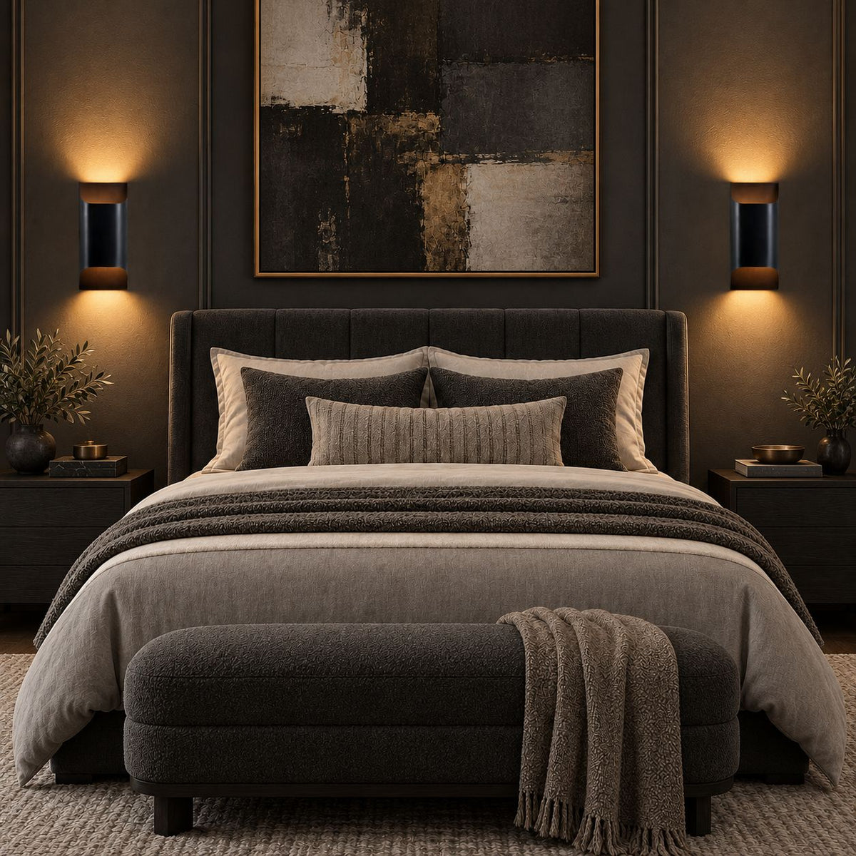 Solid Brass Wall Sconce Up Down LED Architectural Light