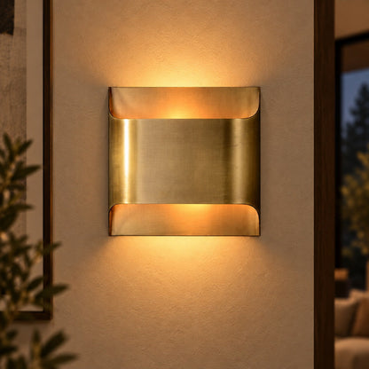 Solid Brass Wall Sconce Up Down LED Architectural Light