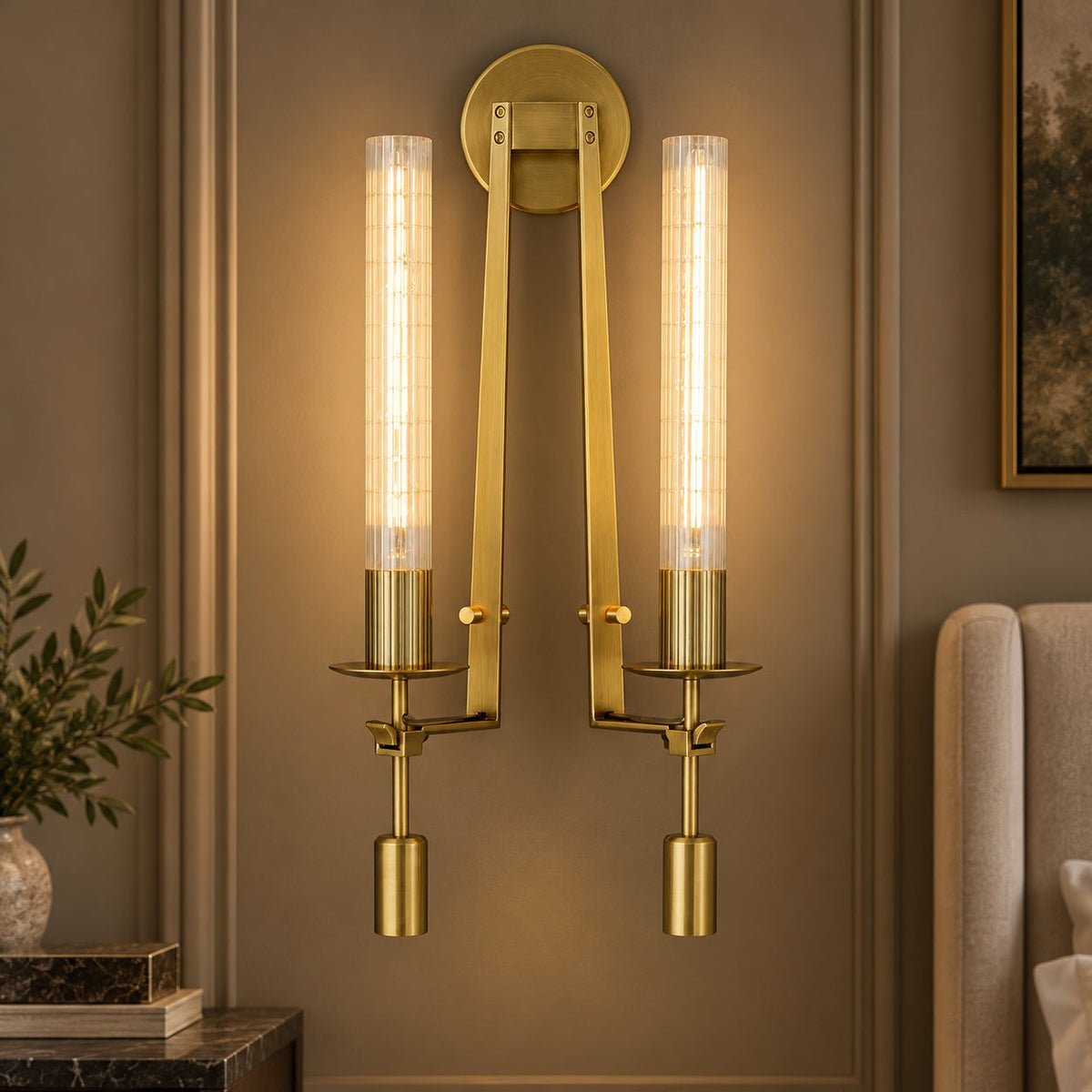 Classic French Wall Sconce Lighting Metal Wall Mounted