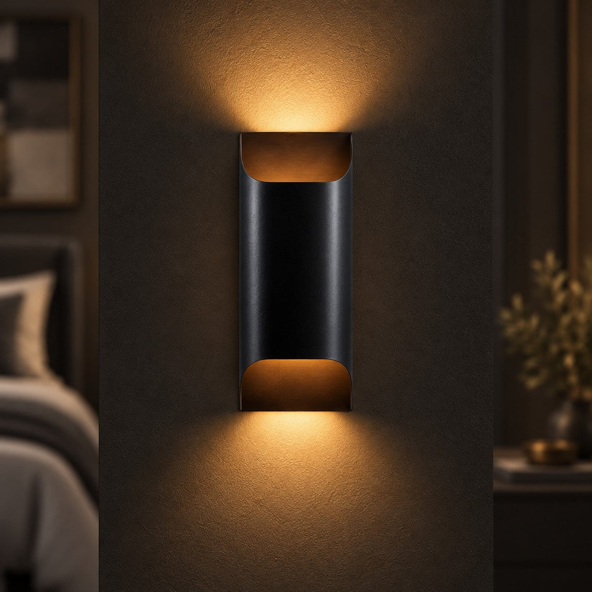 Solid Brass Wall Sconce Up Down LED Architectural Light