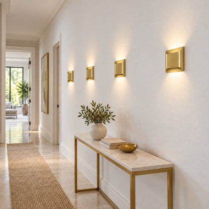 Solid Brass Wall Sconce Up Down LED Architectural Light