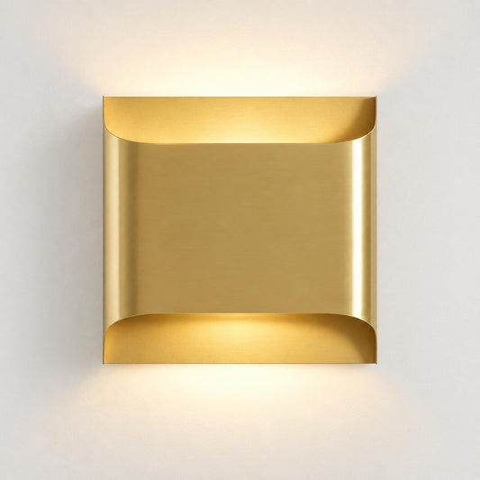 Solid Brass Wall Sconce Up Down LED Architectural Light