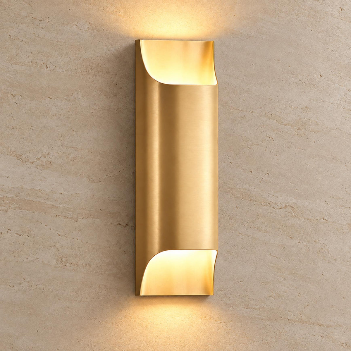 Solid Brass Wall Sconce Up Down LED Architectural Light