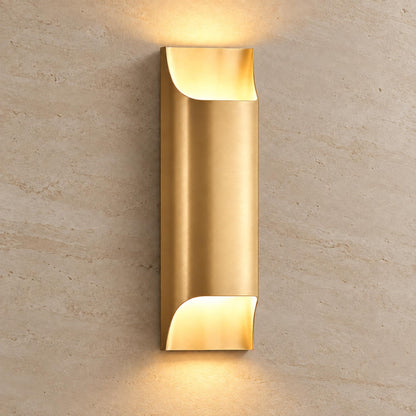 Solid Brass Wall Sconce Up Down LED Architectural Light