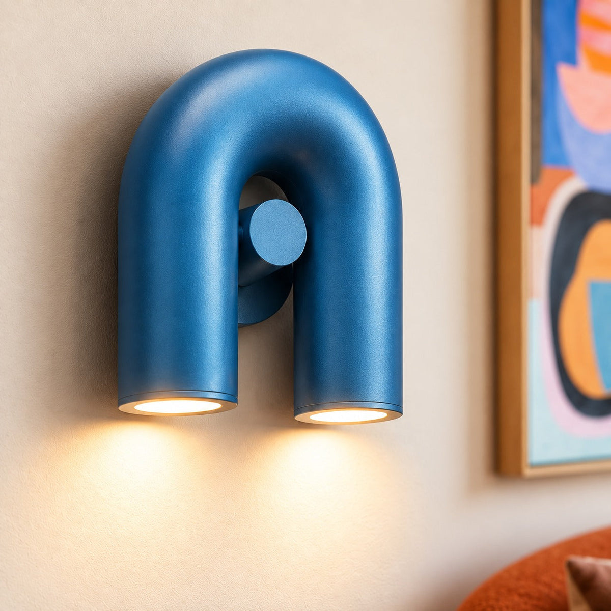 Curved U-Shape LED Wall Sconce