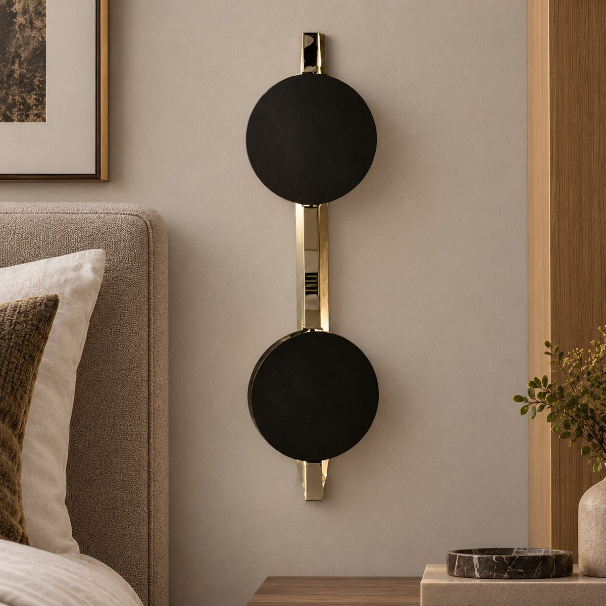 Mirrored Chrome Wall Sconce Adjustable LED Reflection