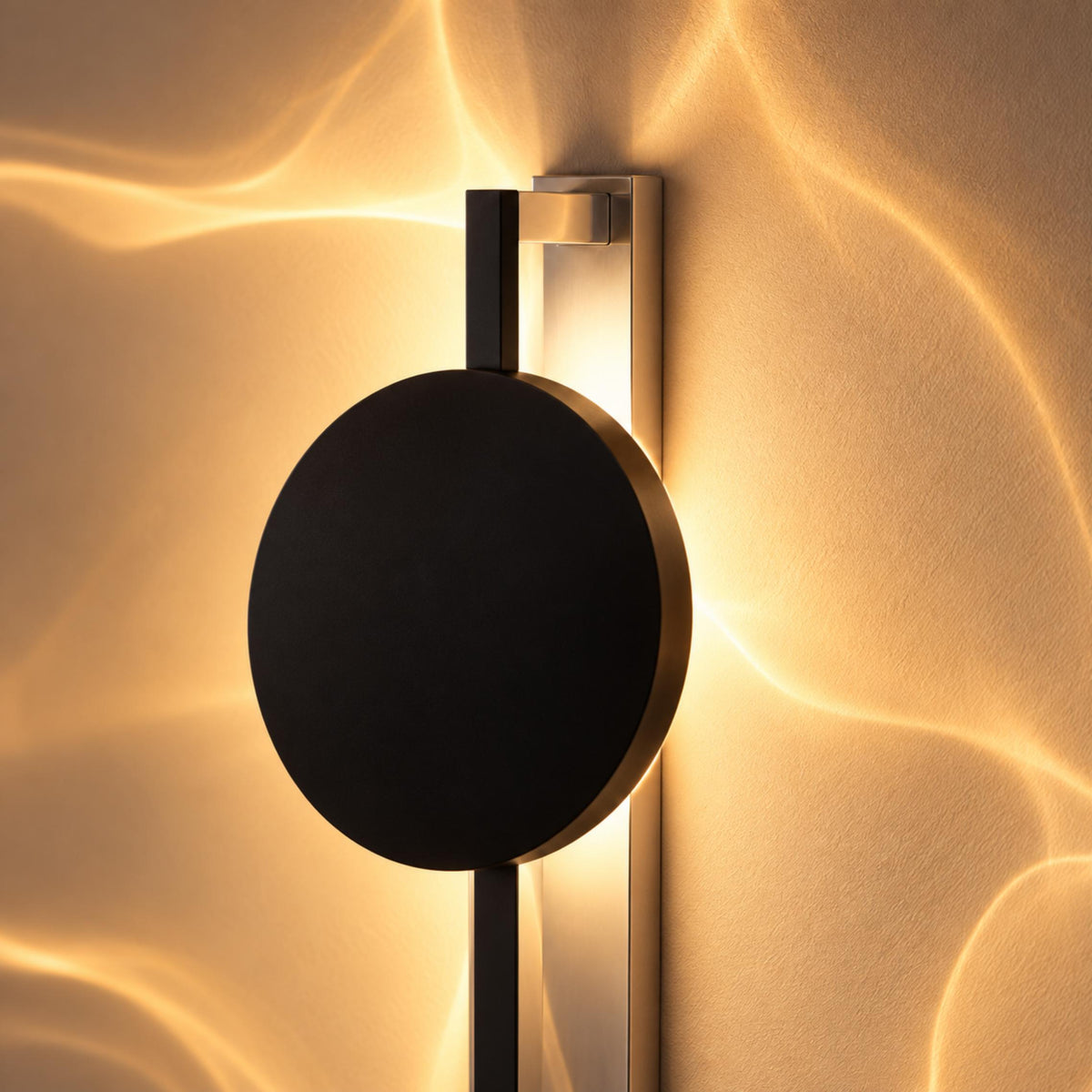 Mirrored Chrome Wall Sconce Adjustable LED Reflection