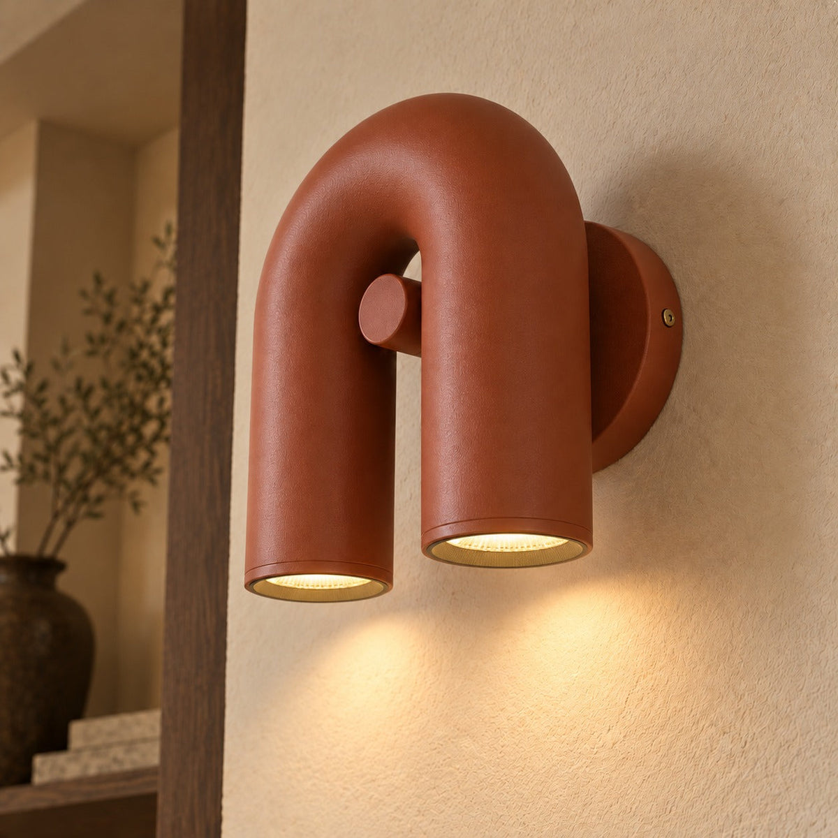 Curved U-Shape LED Wall Sconce